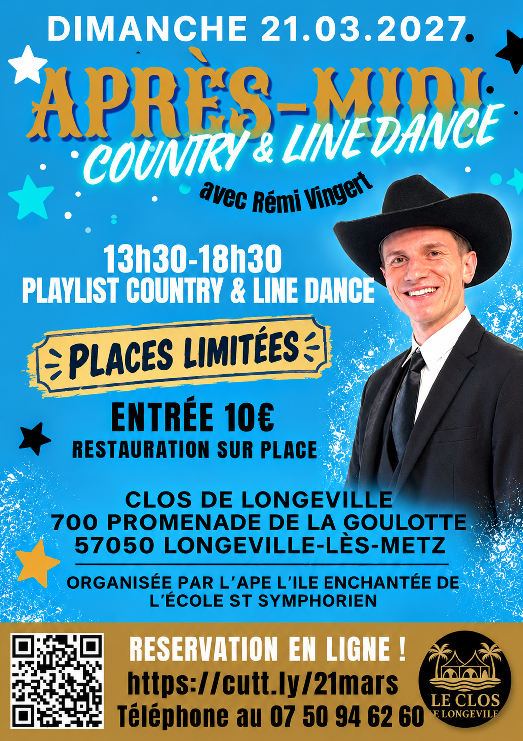 Affiche Événement country — 21 mars 2027