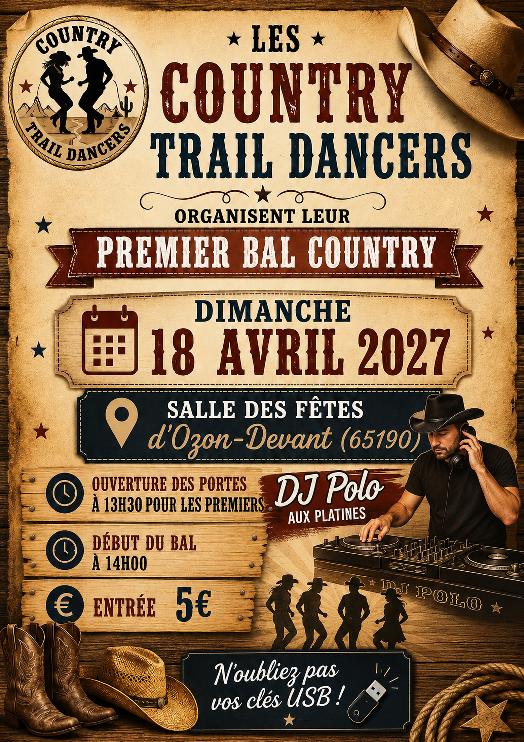Affiche country le 18 avril
