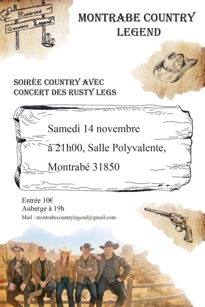 Affiche country le 14 nov.