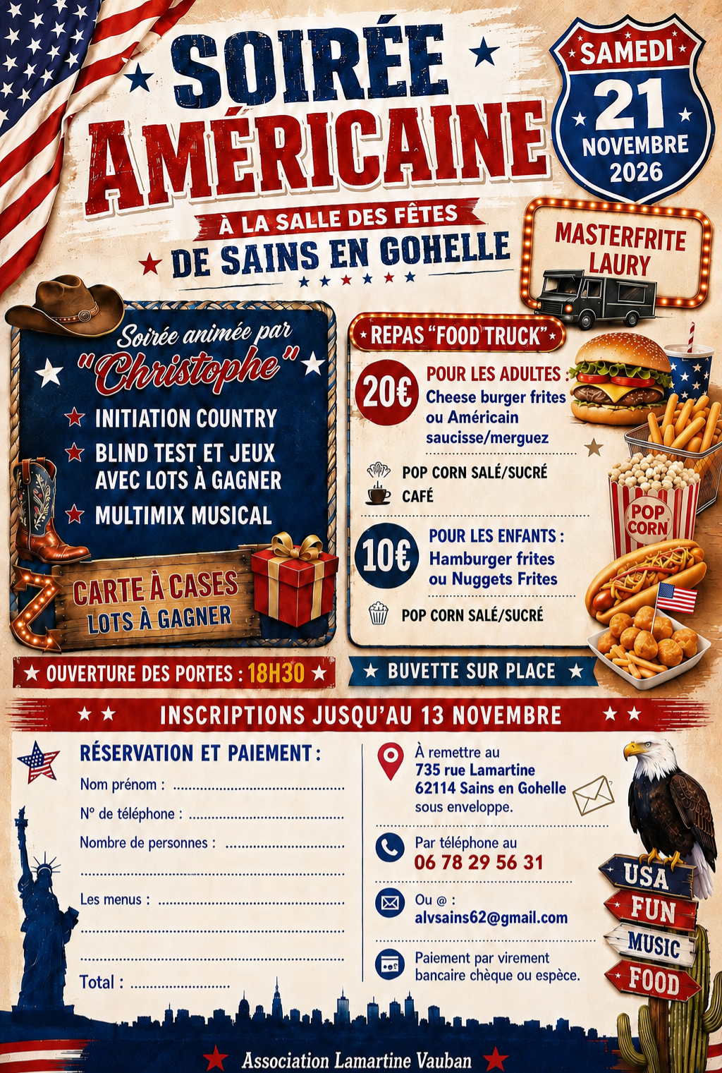Affiche country le 21 oct.