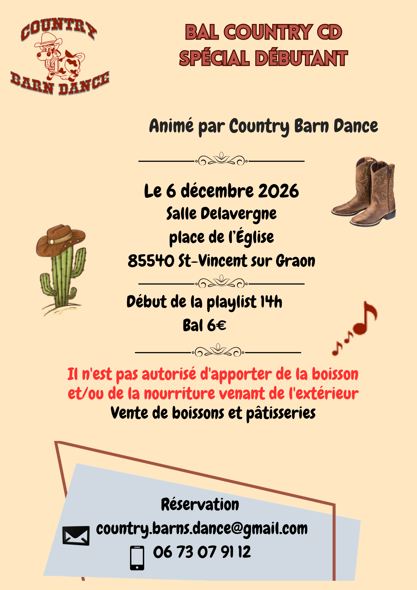 Affiche country — 85540 (06/12/2026)