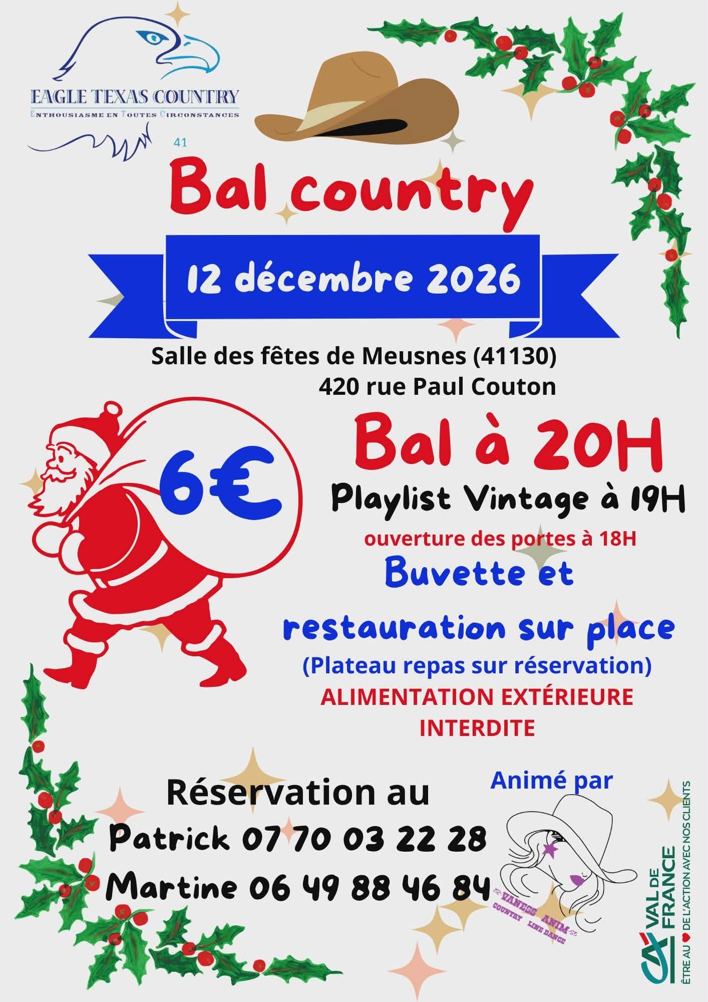 Affiche Événement country — 12 décembre 2026