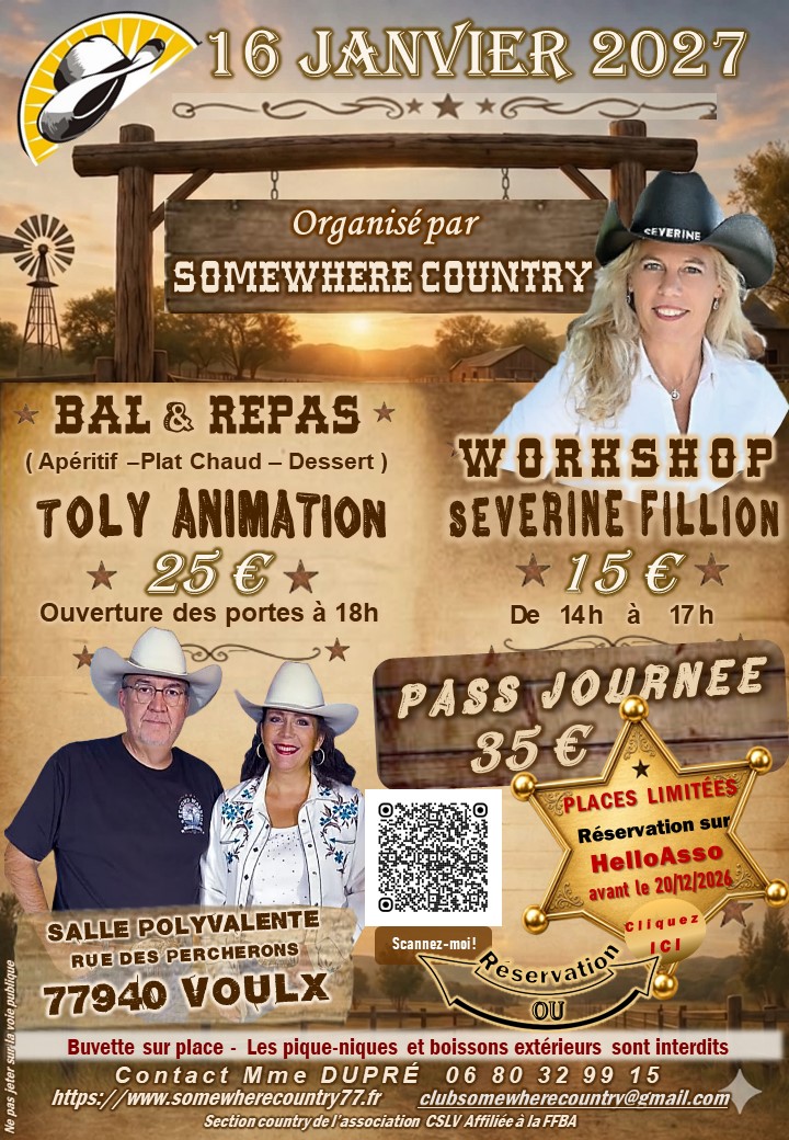 Affiche Événement country — 16 janvier 2027