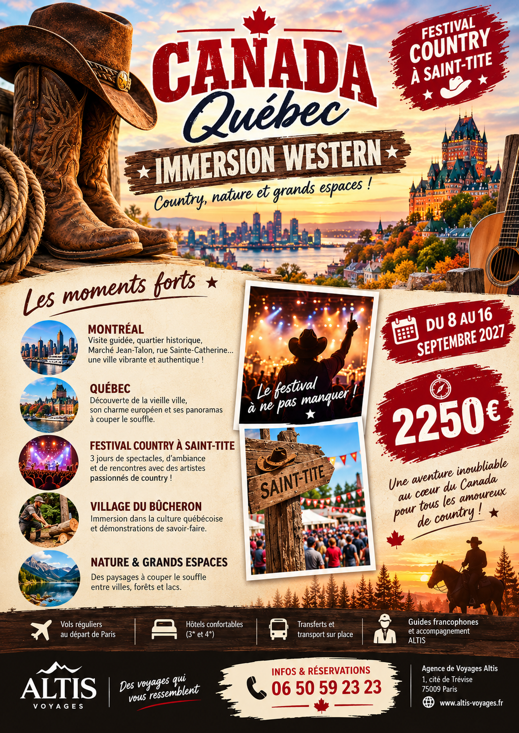 Affiche Événement country — 8 septembre 2027