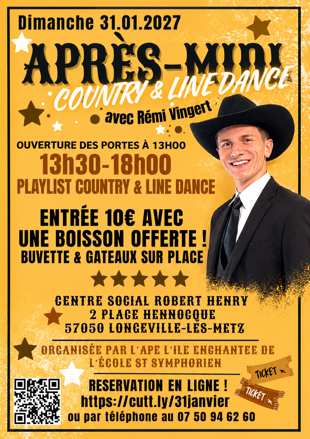 Affiche Événement country — 31 janvier 2027